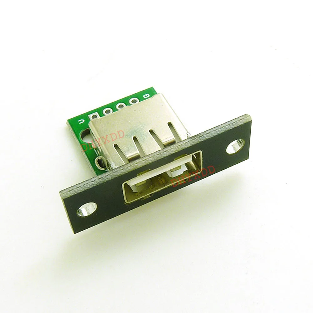 5A 2A Typ A Żeński USB Do nurkowania 2,54 mm Złącze do płytki drukowanej Złącze USB 2.0 Złącze do płytki Z otworem do Śrub