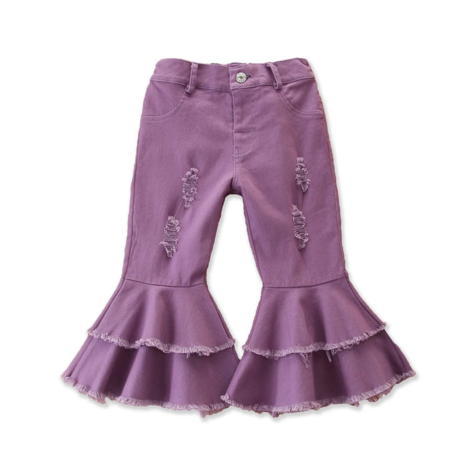 2021 r., Spalony Spodnie dla dziewczynek, Bawełniane Oddychające Spodnie z dekoltem лодочкой, Modne Spodnie dla Dziewczynek, Ubrania z koronki Dla Dzieci 1-6 lat
