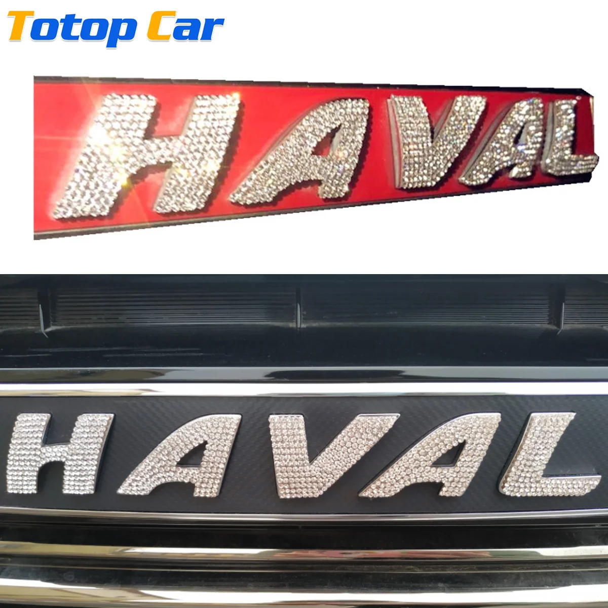 1 szt. Nowa 3D Samochodowa Napis z Przodu Z Logo Zdobi Naklejkę GWM HAVAL H6 2020 2021 Naklejka Akcesoria do stylizacji