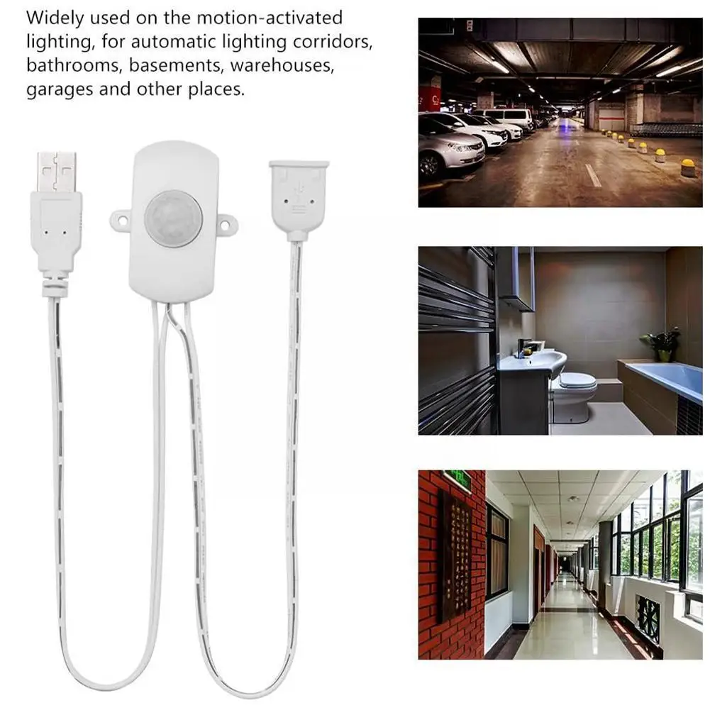 Czujnik ludzkiego ciała Lampy Do 5 W/12 v/24 v USB Czujnik Ruchu na Podczerwień Pir Przełącznik Czujnik Ruchu Człowieka Przełącznik N0h3