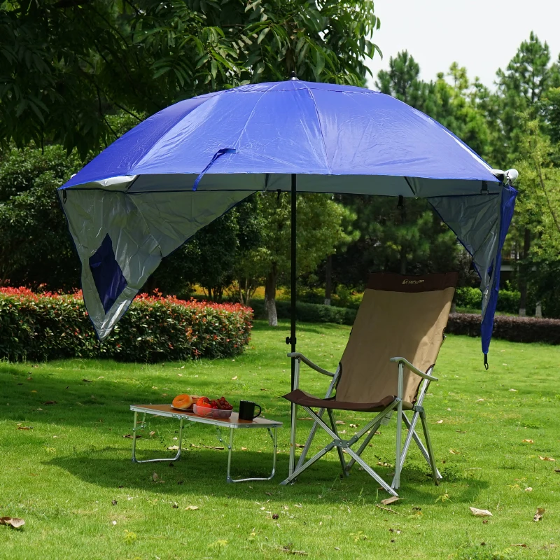 Odkryty Camping, Wędkarstwo Turystyka Parasol Przenośny Ochrony przeciwsłonecznej Namiot Plażowa, Namiot Letnia Łatwy Montaż Markizy Cienie Anty-UV Wiata HW188