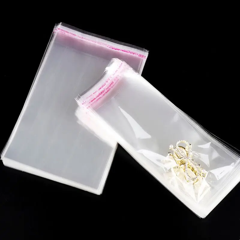 Nowy OPP Przezroczysty Samouszczelniające Plastikowej torbie Prezent Biżuteria Самоклеящееся Ciastka Cukierki Opakowanie Dla Imprez w Plastikowej Torby