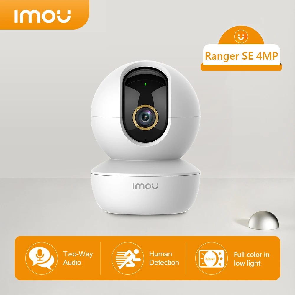 Imou Ranger SE 4-Megapikselowa kamera IP Smart Tracking Tryb Prywatności Dwukierunkowa Rozmowa Wifi Połączenie AI Wykrywanie Człowieka Noktowizor W Pomieszczeniu