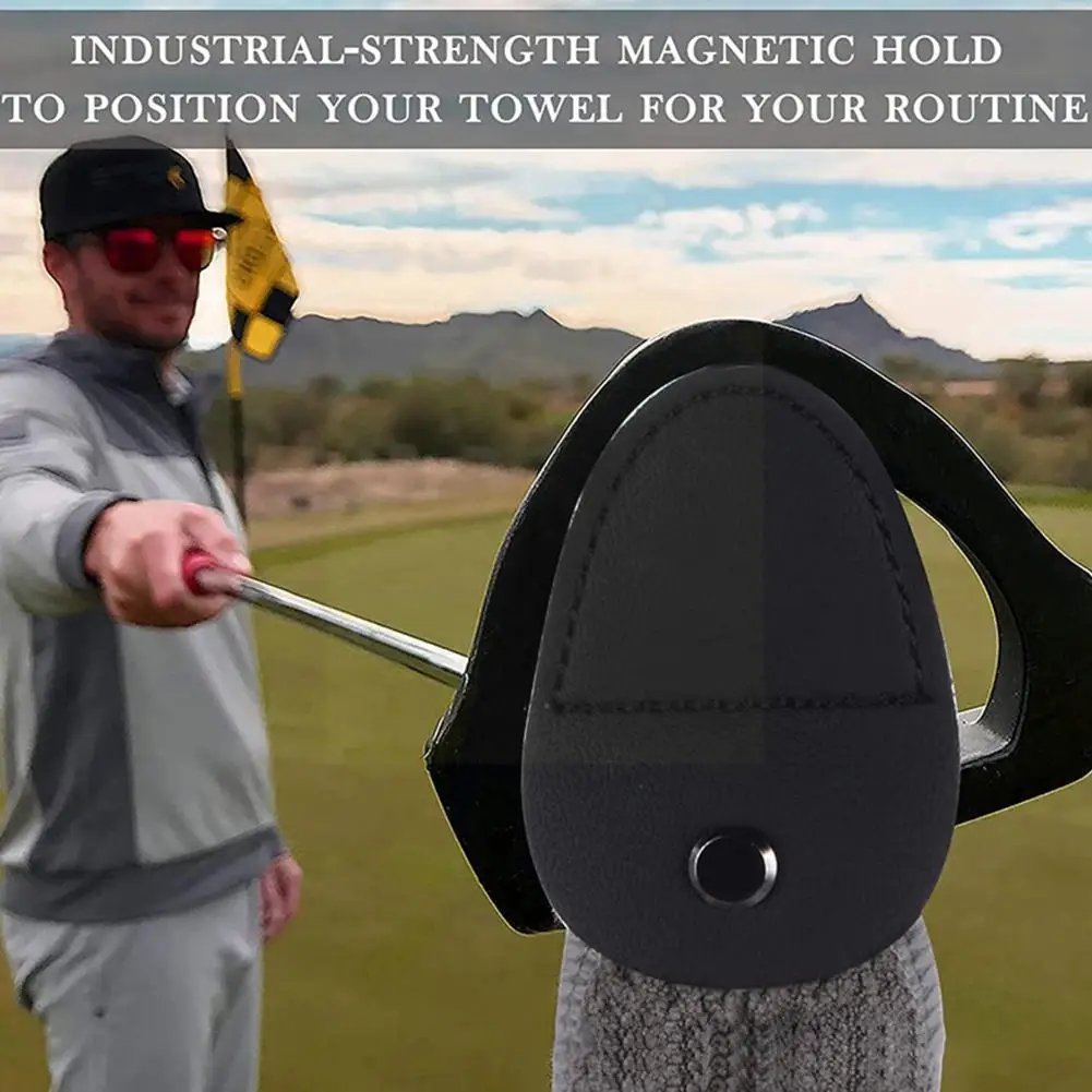 Magnetyczne ręcznik z mikrofibry z gofry golfowe Przymocować go do wózka golfowego lub rundy dla trwałego utrzymania wózków golfowych lub kijów R3N4