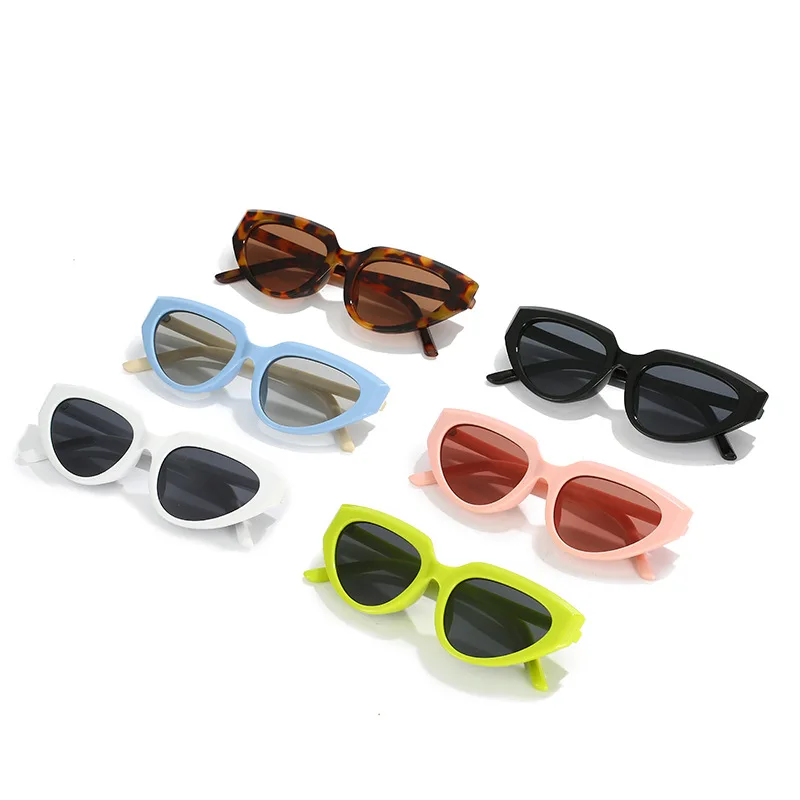 2022 Nowy Trend Kocie Oko Okulary przeciwsłoneczne Damskie Męskie Retro okulary przeciwsłoneczne UV400 Okulary Ochronne Marki Design Y2K Hip-Hop Punkty