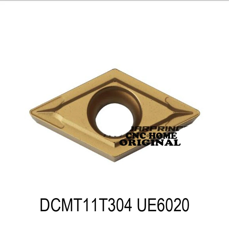 DCMT11T302 DCMT11T304 DCMT11T308 UE6020 DCMT 11T302 11T304 Tokarka do Cięcia Stalowych Płytek Węglikowych 10 szt. Wysokiej Jakości Toczenia