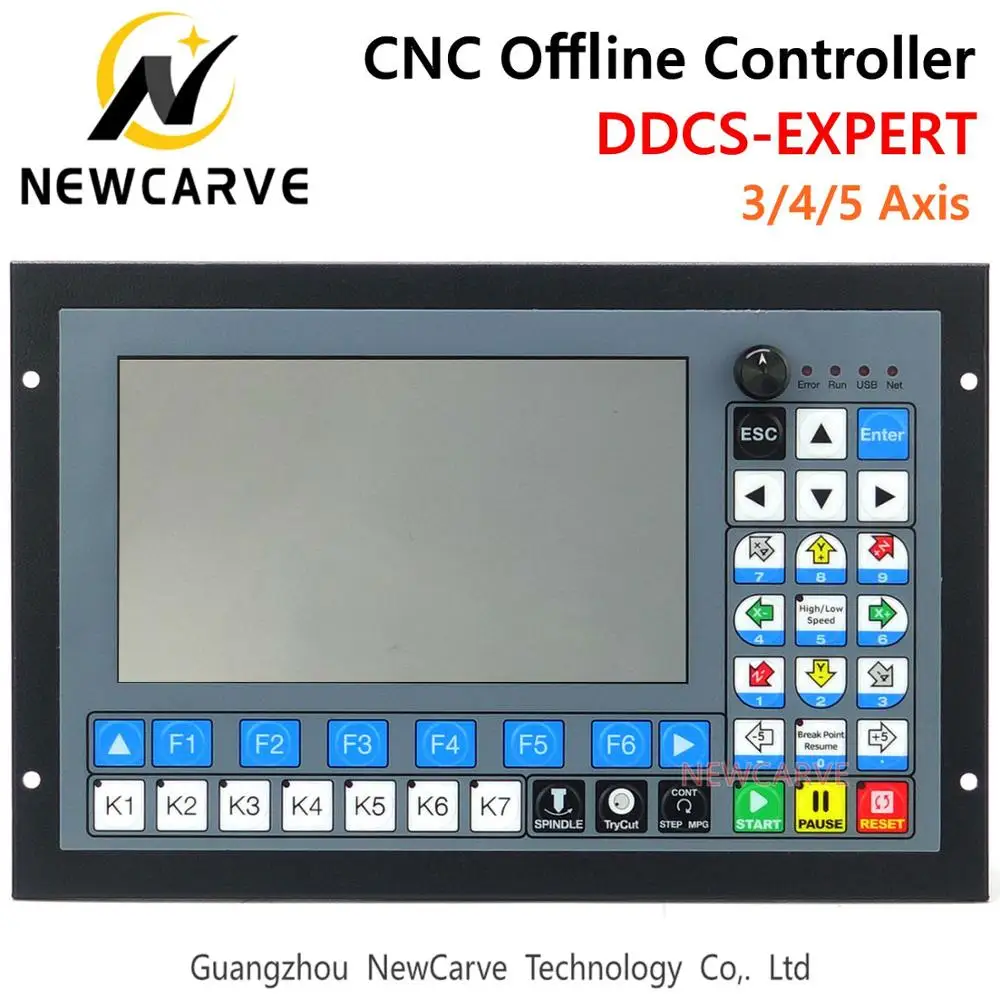 Autonomiczny autonomiczny kontroler CNC DDCS-EXPERT 3/4/5 Osiowa wsparcie krokowego/ATC kontrolera z obiegiem zamkniętym Wymienić DDCSV3.1 NEWCARVE