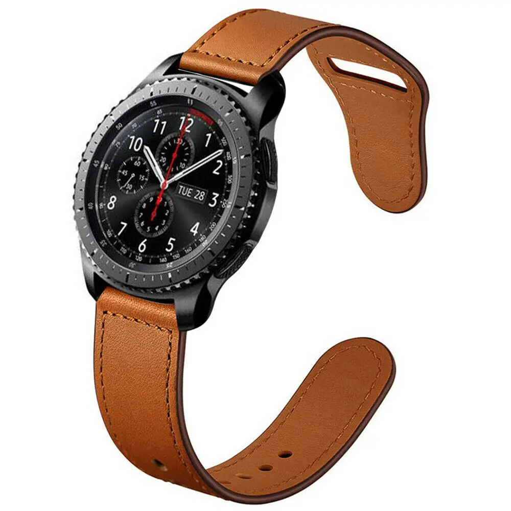 20 mm 22 mm Skórzany pasek Do Samsung Galaxy watch Active 2 pasek 44 mm Huawei GT/2/Pro Galaxy watch 4/Klasyczny 45/40 mm/46 mm bransoletka