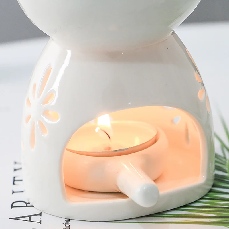 Ceramiczna Zapachowa Palnik Olejek Lampa Wydrążone Świecznik Wspólnego Dla Kadzidła Aromatyczna Mikrofalowa Świecznik boda