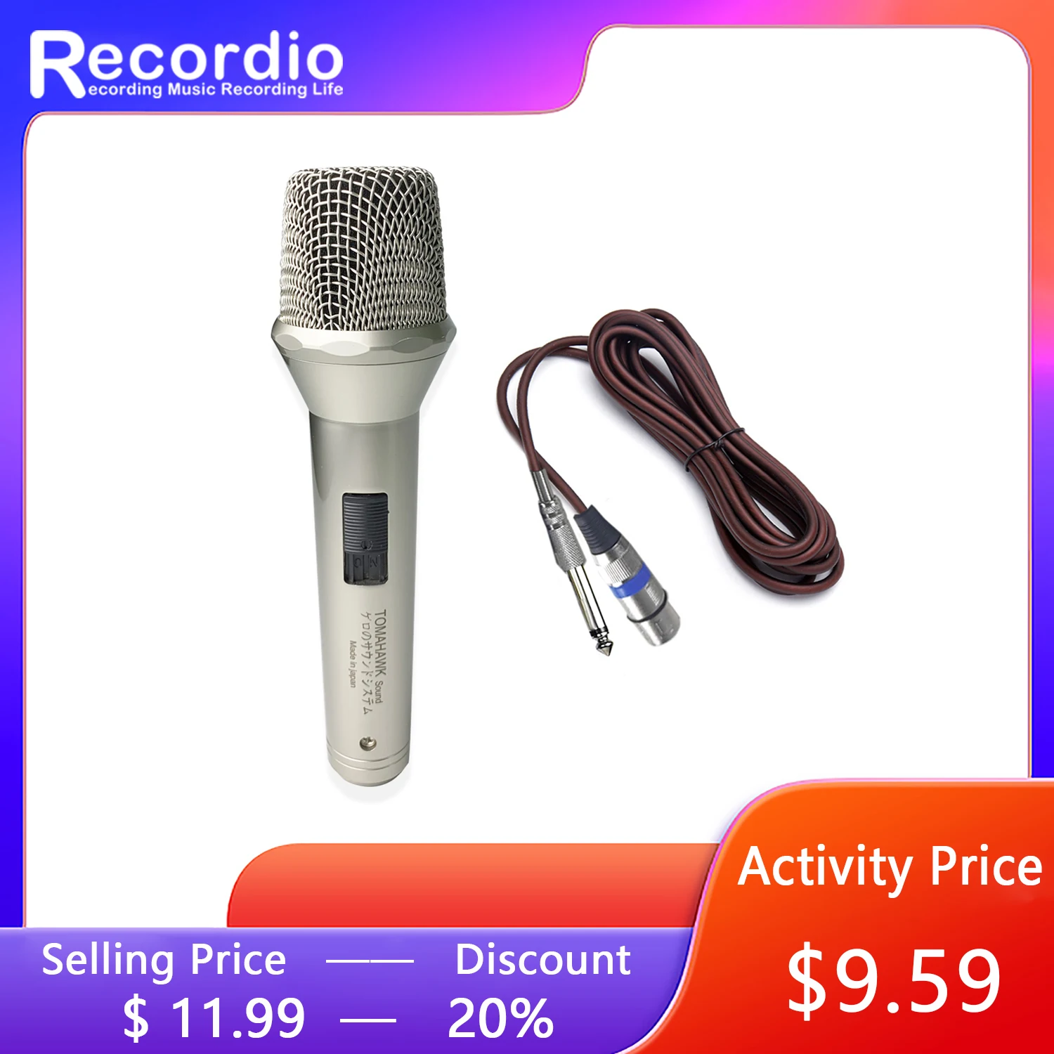 GAM-SC15, Metalową Profesjonalny Mikrofon Przewodowy KTV Mikrofon Karaoke Mikrofon Dynamiczny Sieciowy Mikrofon Karaoke