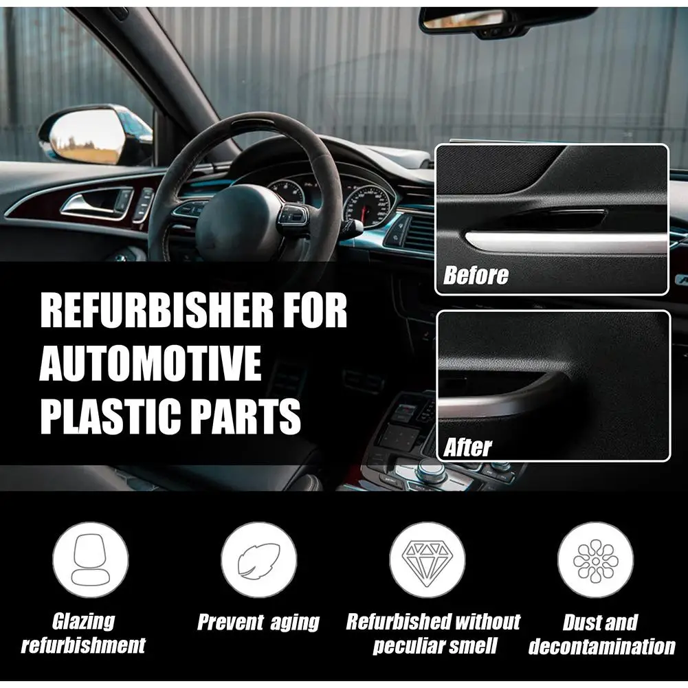 Elementy Plastikowe Wax Środek Do Konserwacji Deski Rozdzielczej Samochodowy Wnętrze Auto Z Tworzywa Sztucznego Przywrócony Pasta Do Pokrycia Środek Do Konserwacji