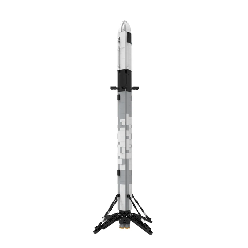 MOC Ultimate Space X Falcon 9 Skala 1:110 Rakieta Klocki Zestaw Sztuczny Satelita Wszechświat Samochód Cegły Zabawki, Prezenty dla Dzieci