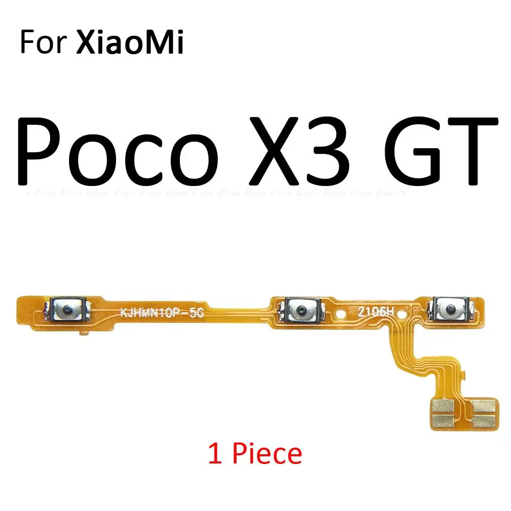 Przełącznik Wyciszenia Przycisk Włączania / WYŁĄCZANIA Przycisk Regulacji Głośności Elastyczny Kabel Do XiaoMi Poco X2 X3 NFC GT C3 M2 M3 F3 F2 Pro Max PocoPhone F1