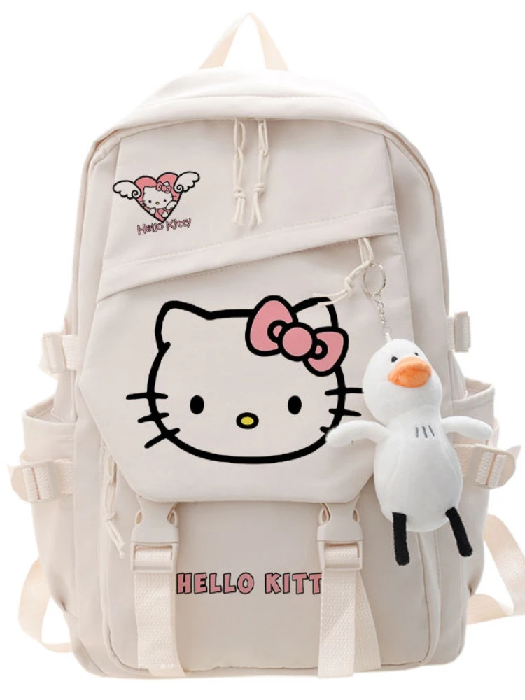 Torby dla kobiet Sanrio Hello Kitty, Torba dla dziewczyn, Szkolny Plecak z Zawieszeniem dla uczniów szkół podstawowych, Szkolny Plecak dla studentów