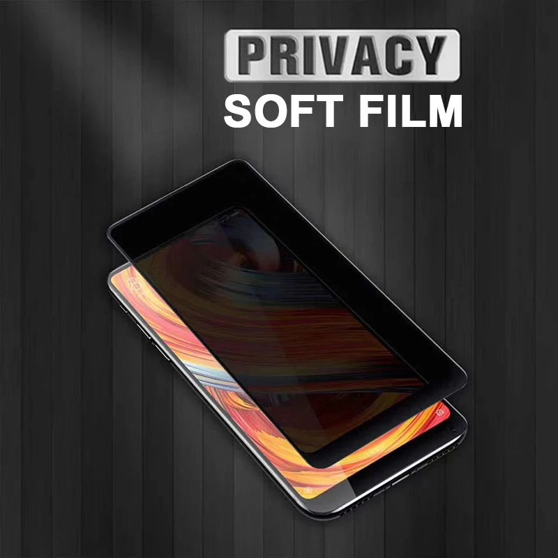 2szt Prywatny Folia Ochronna Na Ekran Dla iPhone 12 mini 11 Pro Max XS XR-X SE 7 8 Ceramiczne Ochronne Miękkie Folie