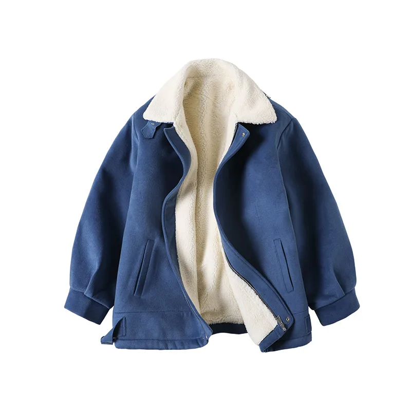 Futrzany płaszcz baranka męskie aksamitny zagęszczony bawełnianej płaszcz korea moda zima bawełnianej płaszcz piękny płaszcz