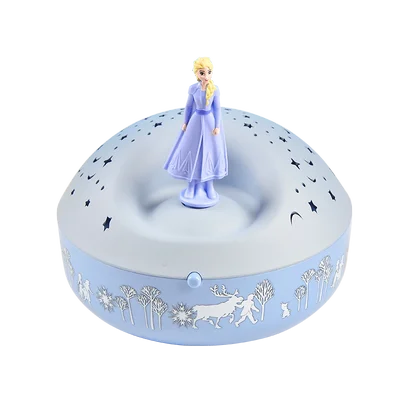 Disney Frozen 2 księżniczka Elsa Pozytywka z projekcją Księżniczka cute Zabawki, Figurki Dziewczynka zabawka w prezencie Na Urodziny
