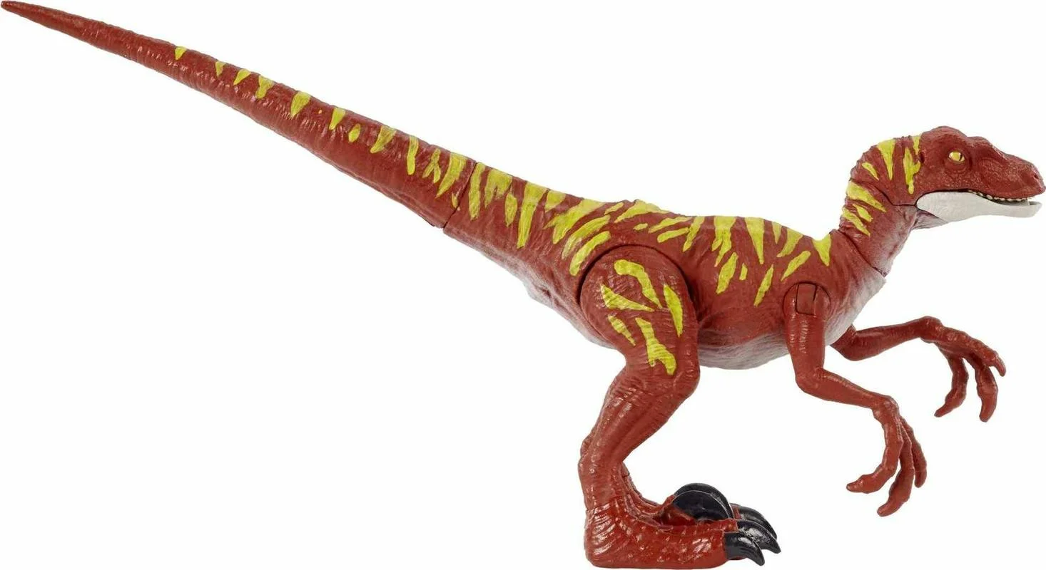 Świat Jurajski Welociraptor Odbijając Dziki Cios Figurka Dinozaura Atakujący Przebieg Symboliczny dla Rodzaju Ruchome Ręce Nogi HBX31