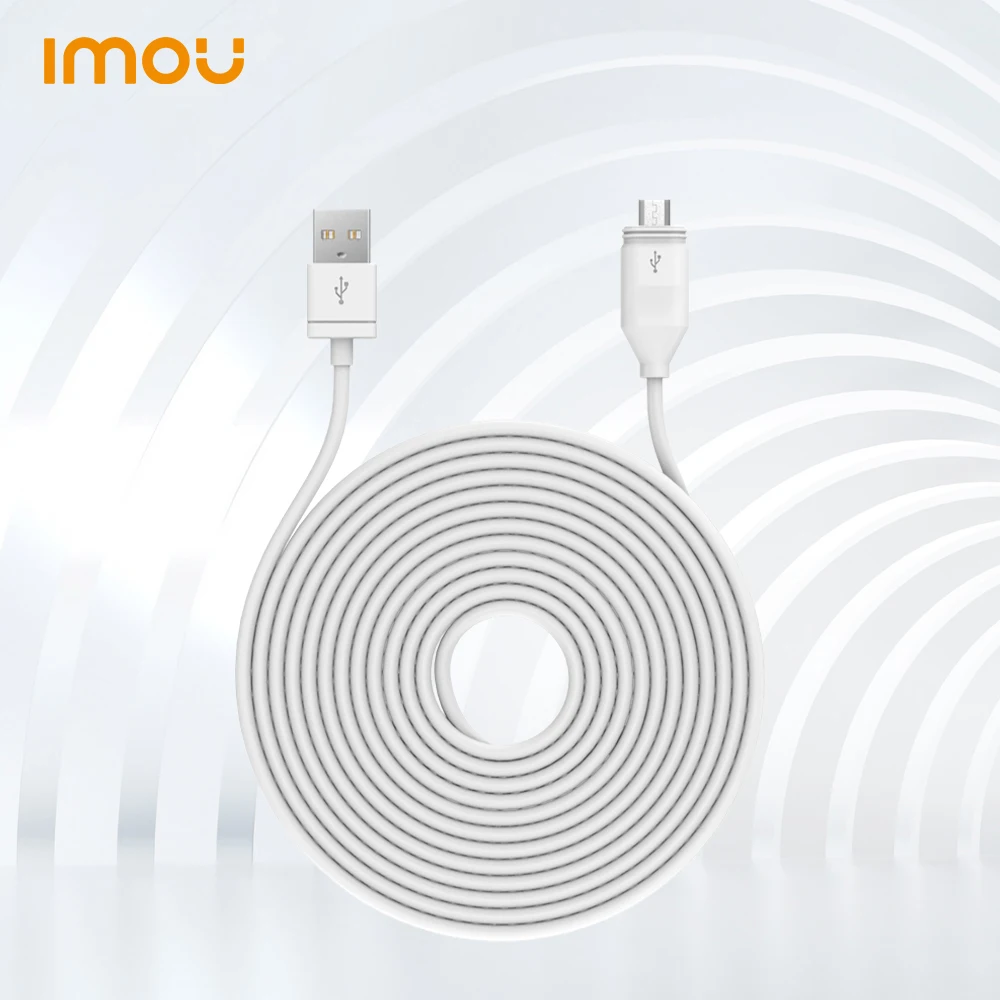 IMOU 2A 3M Micro USB Wodoodporny Kabel do Ładowania Do Imou IP WiFi, Kamery Bezpieczeństwa Cell Pro Akcesoria