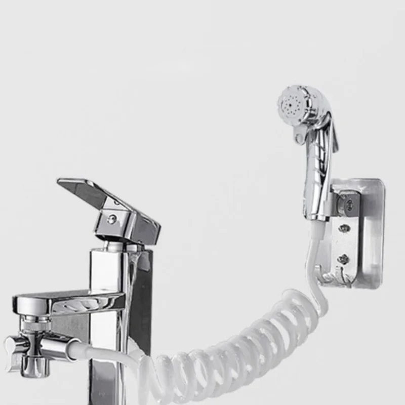 Toaleta Ręczny, Bidet Spray natryskowe zestaw system sprężynowy Wężem ścienny Uchwyt przenośny Zestaw do mycia Zawór Natryskowy Do Łazienki z Kranu