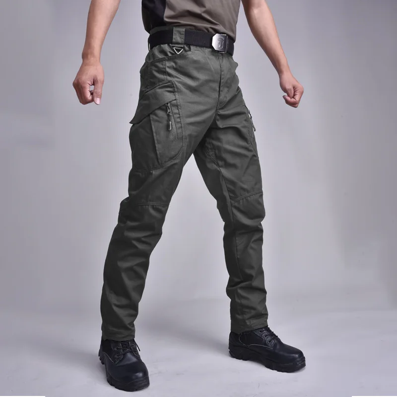 IX9 Męskie Wojskowe Taktyczne Tanie Turystyczne Spodnie Army Swat Sport Na Świeżym Powietrzu Strzelanie Trekking Wodoodporne Spodnie Cargo Z Wieloma Kieszeniami