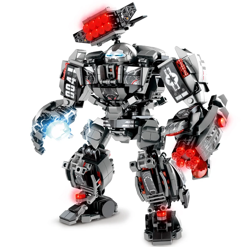 Marvel Avengers Konstruktorzy Modelu Iron Man Futra Халкбастер Wojskowa Maszyna Superbohaterowie DIY Budowlane Cegły Plastikowe Zabawki dla Chłopców Dzieci