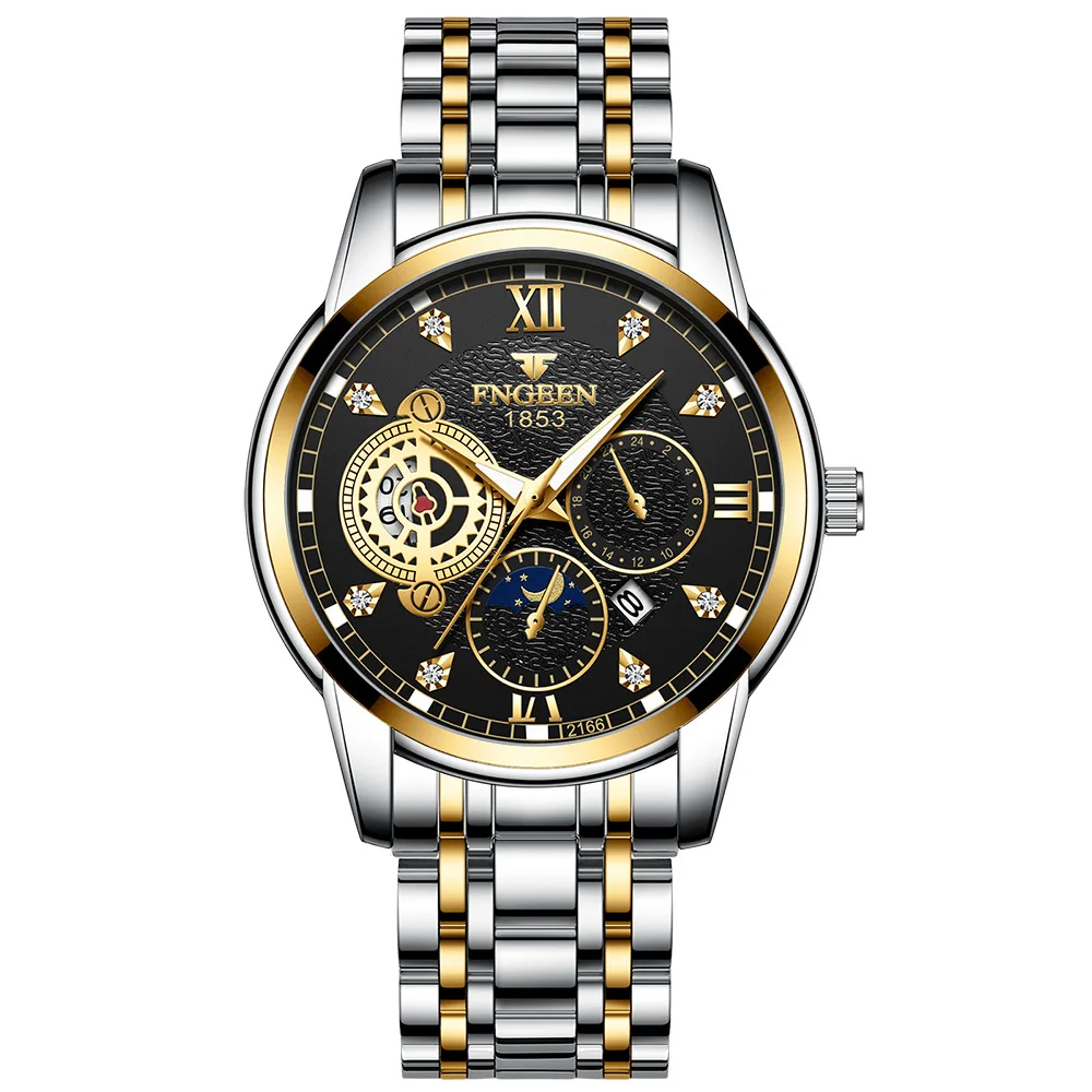 Modne Męskie Zegarki Najlepsze Marki Luksusowych Zegarków Zegarek Kwarcowy Kalendarz Złote Zegarki Męskie Wodoodporny Zegarek Nadaje się dla Mężczyzn