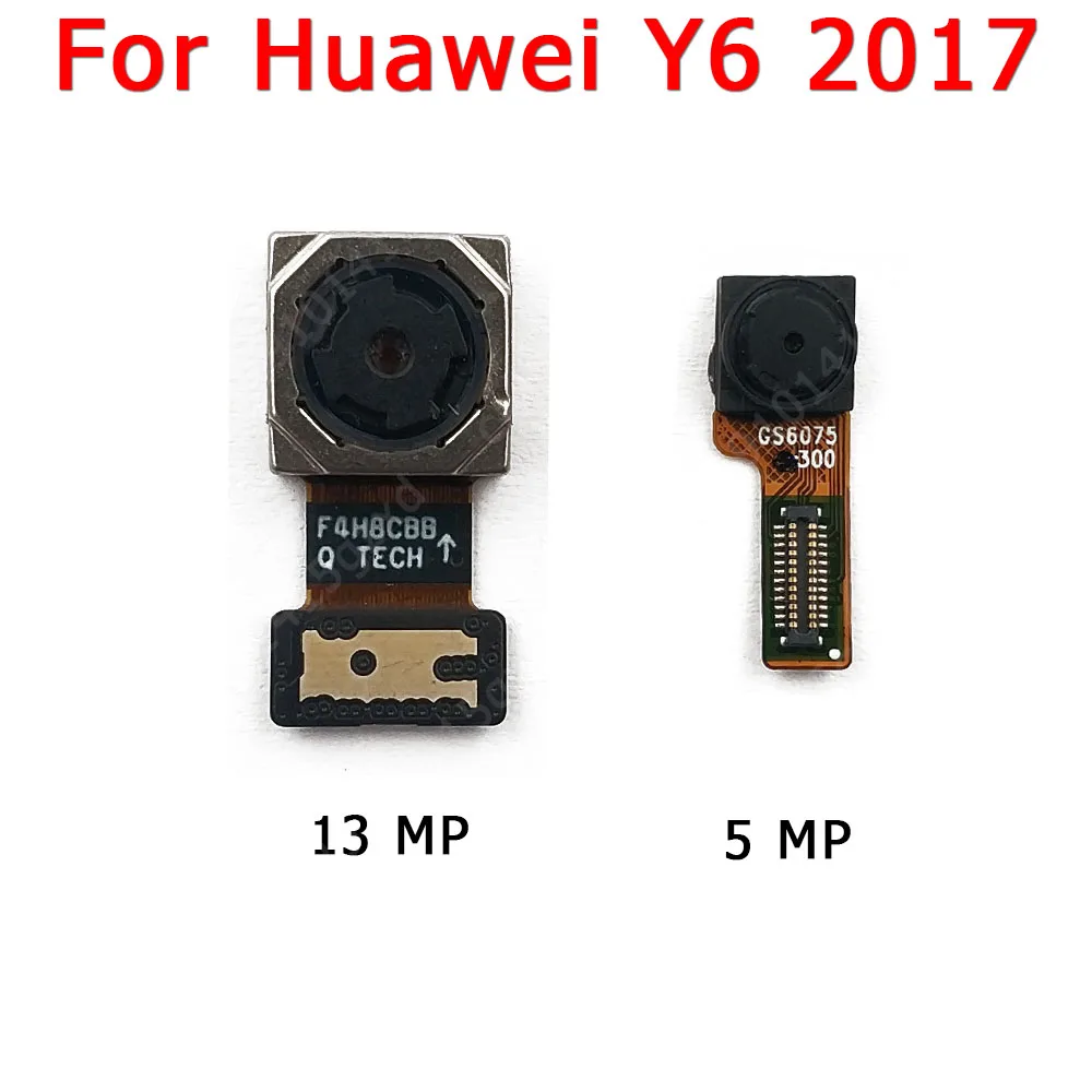 Oryginalna Kamera Przednia i Tylna Huawei Y6 2019, Moduł Podstawowy Przedniej Kamery, Elastyczny Kabel, Części Zamienne Do Wymiany
