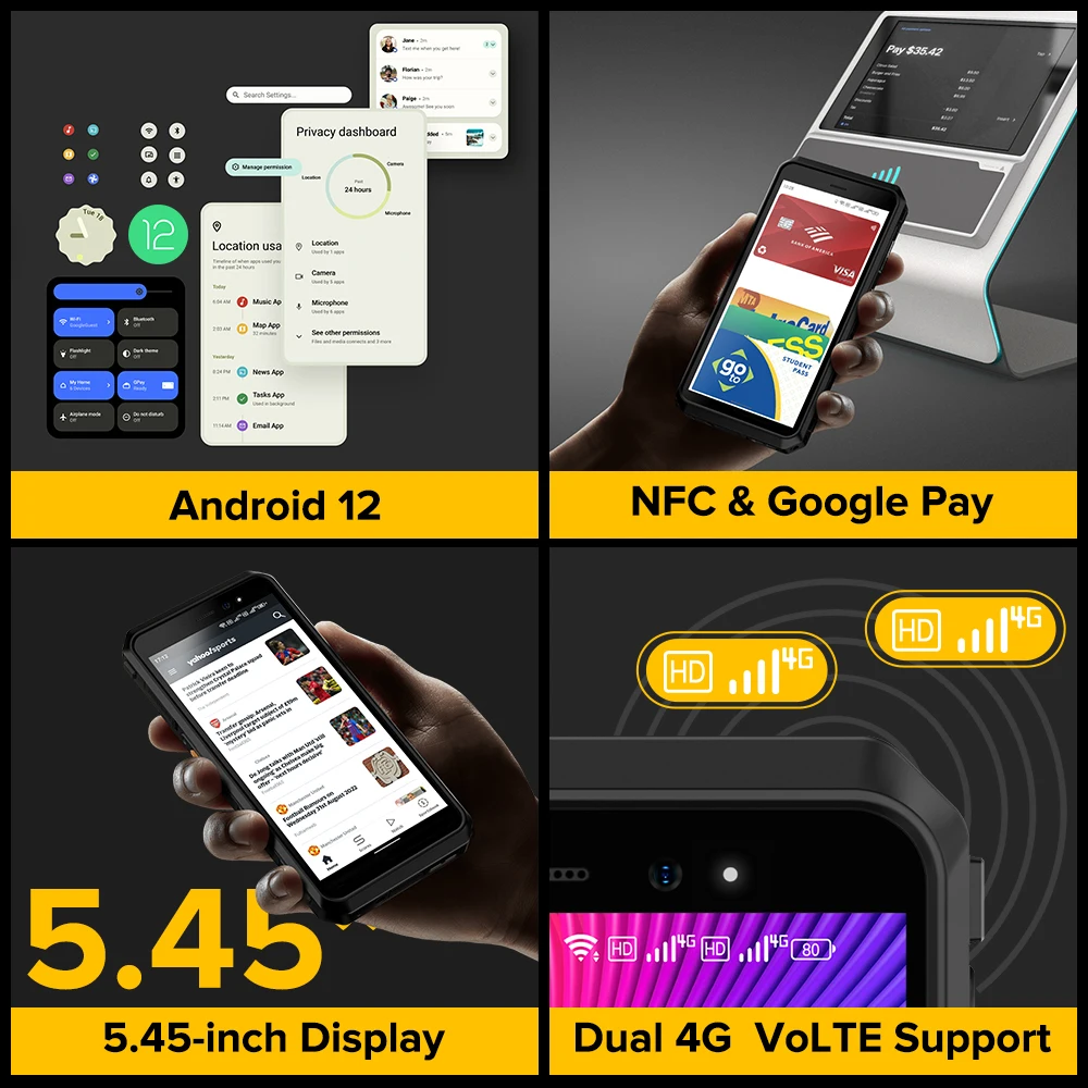 Ulefone Power Armor X11 Pro Wytrzymały Telefon 8150 mah 64 GB ROM Wodoodporny Smartfon z NFC 2,4 G/5G WiFi Telefony komórkowe wersja Globalna