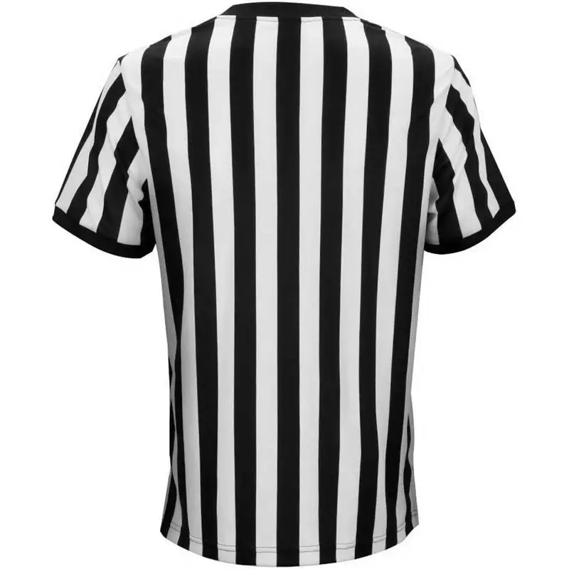 Piłkarska Koszulka Sędziego Męskie Czarno-Biały Pasek Strój Sędziego Oficjalny Strój Sędziego Dla Mężczyzn Kobiet Dobre Artykuły Sportowe