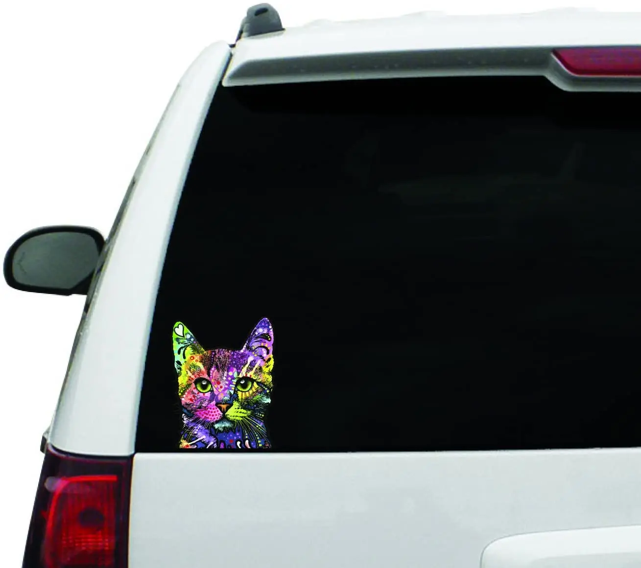 Samochodowa Naklejka Volkrays Cat na świeżym Powietrzu, Winylowa Naklejka, Naklejki na okna, Zderzaków, laptopów lub rękodzieła 15 cm x 12 cm PCV
