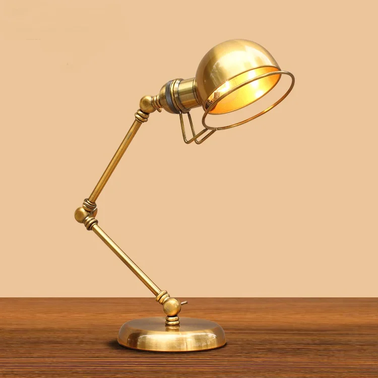 Amerykańska moda Dekoracyjne LED retro brąz rocker lampa hotel sypialnia lampy nocne lampy gabinet lampa FG357