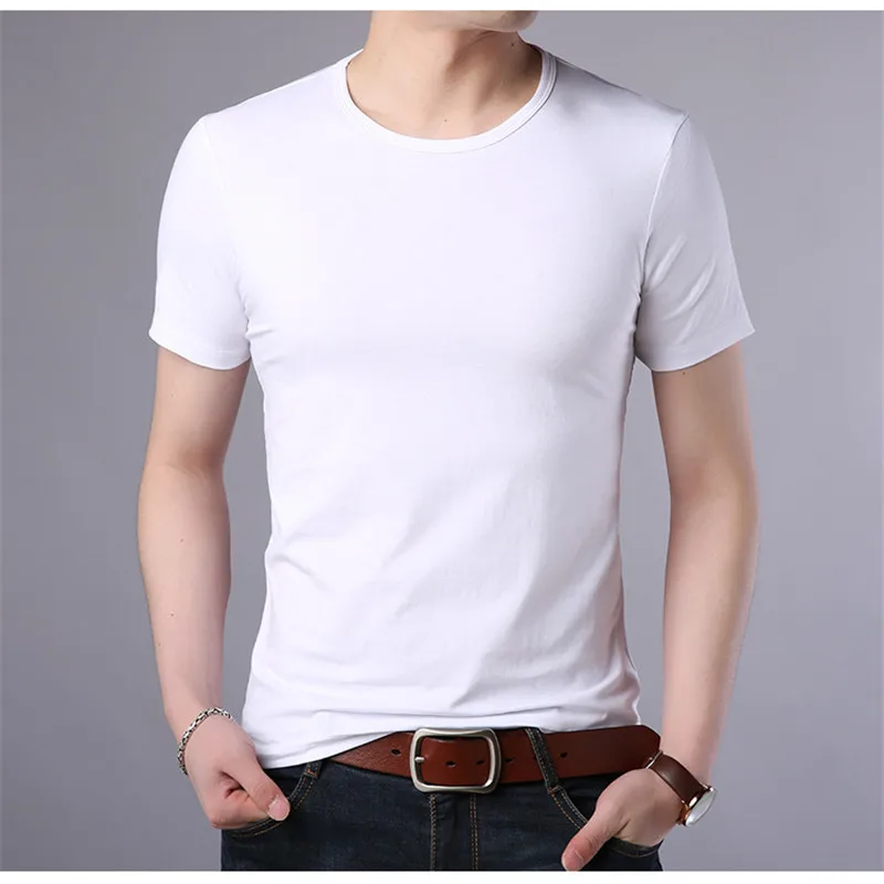 B1478-t-Shirt z krótkim rękawem męska 6 letnia nowa handlowa koreańska wersja bawełny wiosennej odzieży męskiej z okrągłym dekoltem i krótkim rękawem