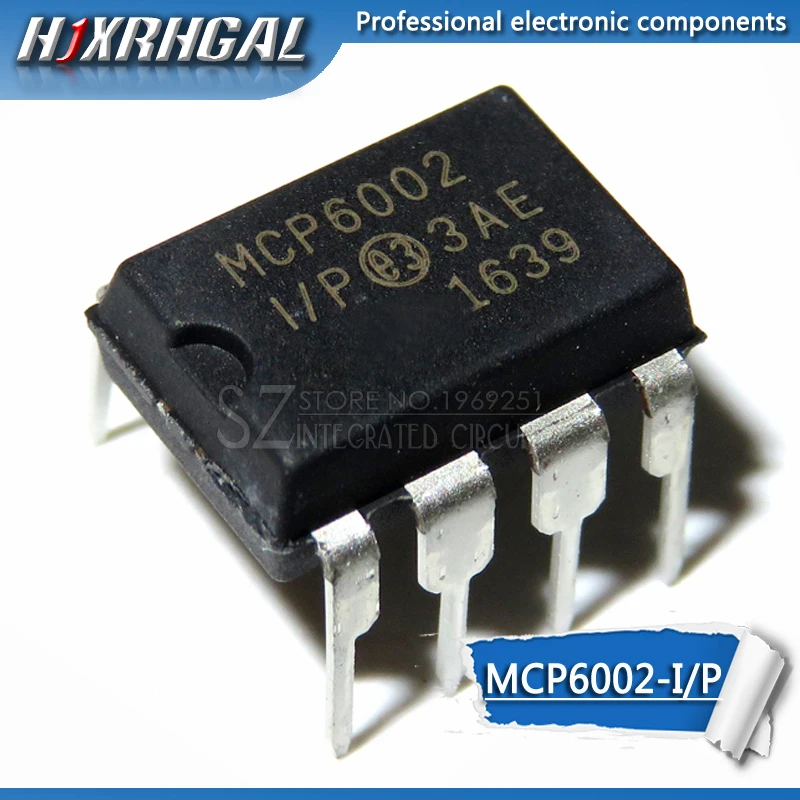 10 szt. MCP6002 MCP6002-I/P DIP8 MCP6004-I/P MCP601-I/P MCP602-I/P MCP6004 MCP601 MCP602 nowy i oryginalny HJXRHGAL