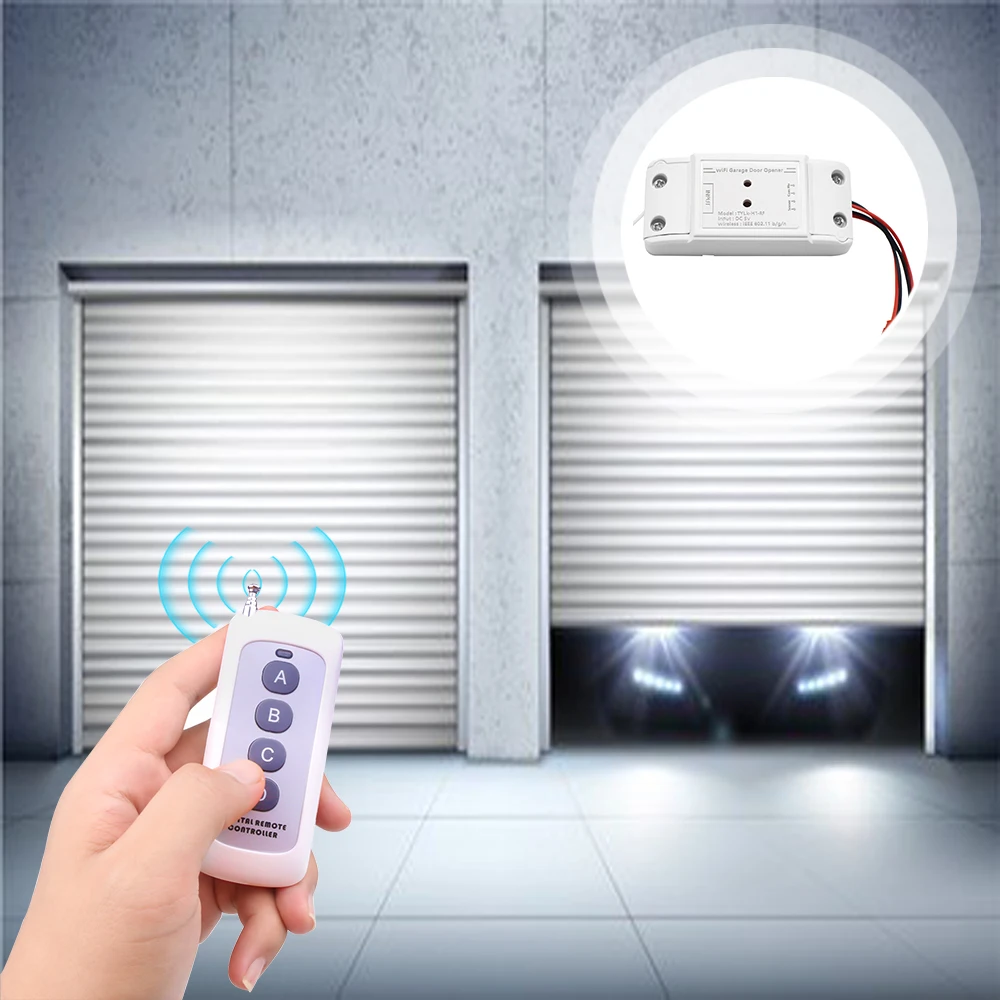 Inteligentny Dom Wifi Bezprzewodowy Zdalny Włącznik Przełącznik Otwierania Bram Garażowych Led Moduł Kontrolera Światła Alexa Google Home Smartlife Tuya