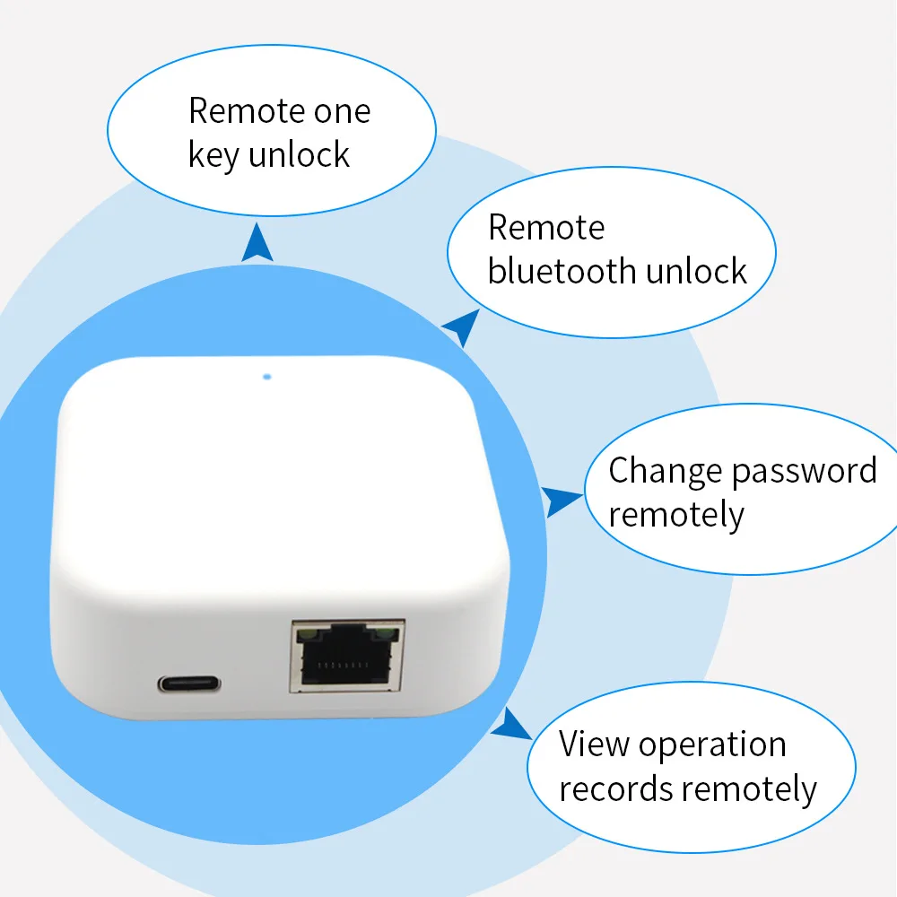 TTLOCK G3 Wifi Bramka Koncentrator Inteligentny Zamek do Drzwi Odblokowanie Bluetooth, Wi-Fi Konwerter Inteligentny Zamek Bezprzewodowej WiFi Sterowanie głosem dla Alexa