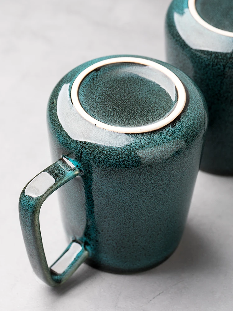 700 ml Europa Retro Kubek Ceramiczny Z Łyżeczką Kawy Kreatywny Biurowy Tea Napój Naczynia Do Napojów Pary Prezent