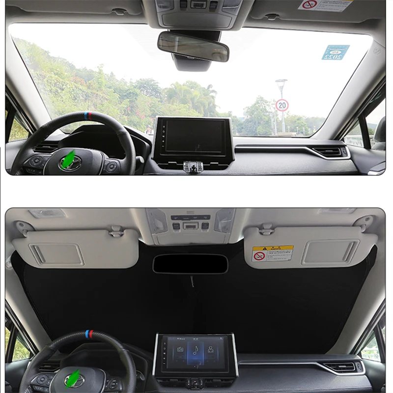 Samochodowy osłona Przeciwsłoneczna Szyby Przedniej osłona Przeciwsłoneczna Automatyczne Składane Przednie Okno osłona Przeciwsłoneczna UV-Promienie Do Toyota Land Cruiser Prado 150 2010- 2019 2020