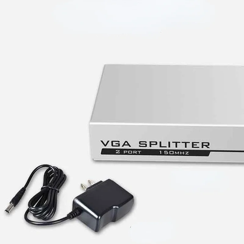 MT-VIKI 2 porty VGA Splitter 1 Wejście 2 Wyjścia Wideo HD Rozdzielacza 1 Komputerowy host do podłączenia dwóch monitorów Rozdzielacz MT-1502