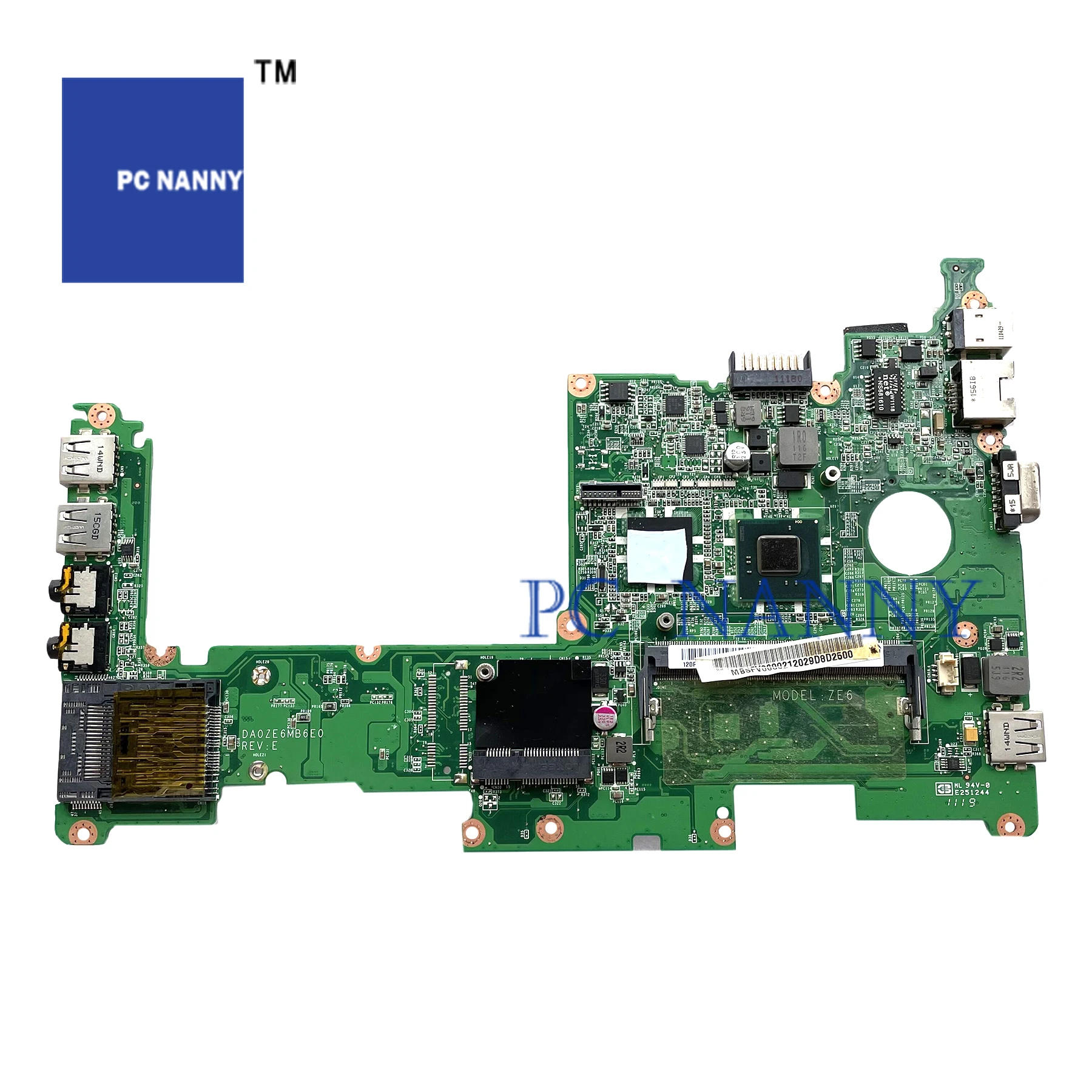 PCNANNY DLA Acer Aspire One D257 Systemowa Płyta główna Laptopa Atom N570 MBSFW06002 DA0ZE6MB6E0 DDR3 Przetestowany