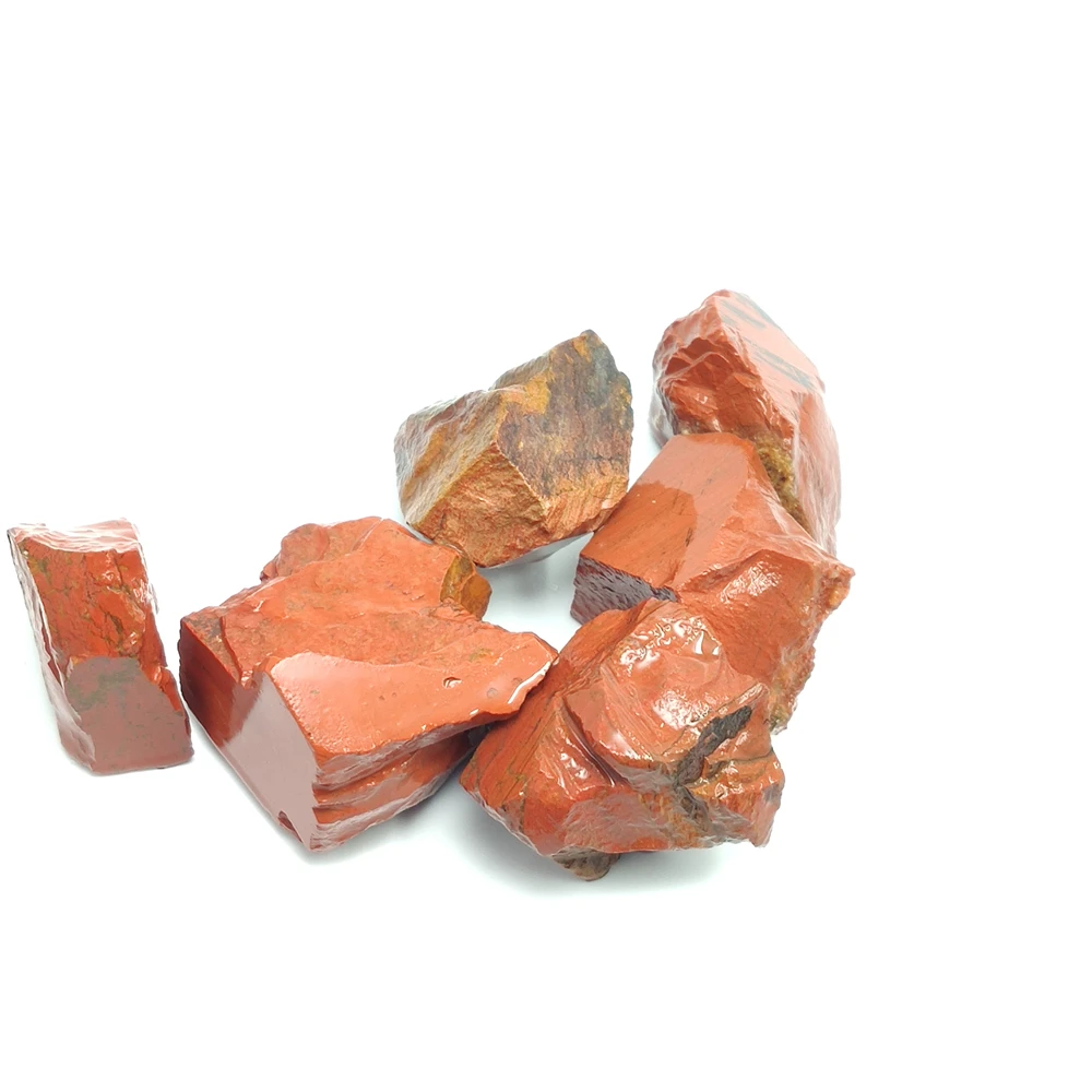 Kamienie naturalne Z Czerwonego Jaspisu Zdrowe Kryształ Kamienie Próbki Minerałów w Materiałach Sypkich Biżuteria dla Akwarium z Rybkami
