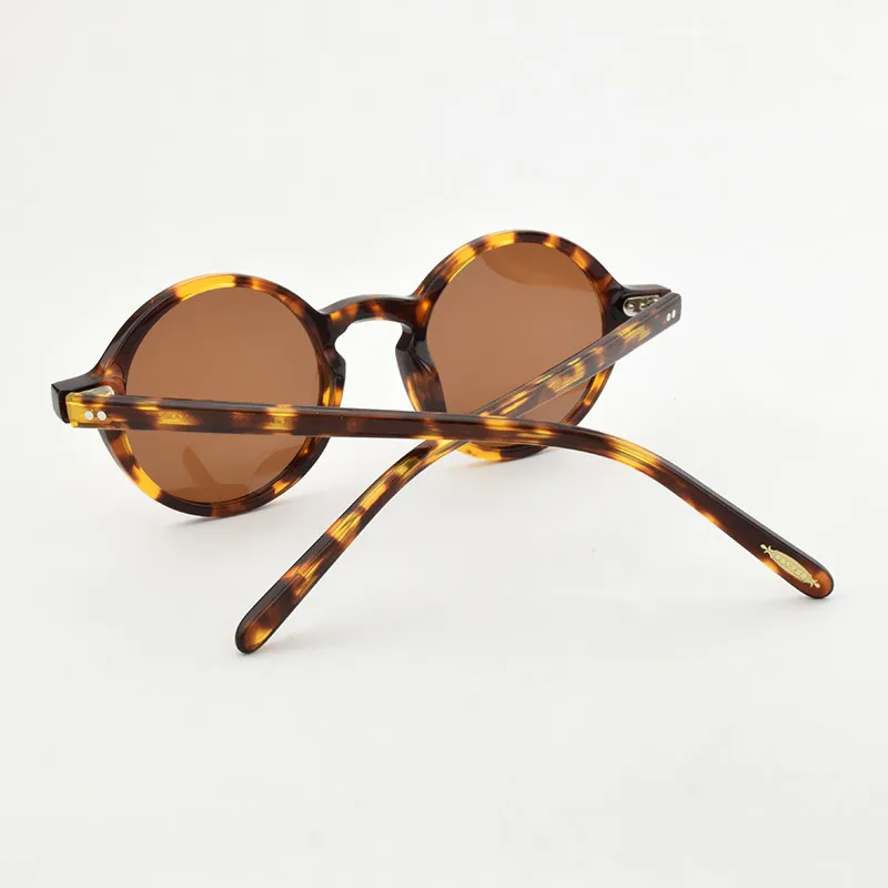 Okrągłe okulary polaryzacyjne męskie Luksusowej marki 2023 nowe vintage okulary przeciwsłoneczne UV400 retro Octanowe Modne okulary dla kobiet