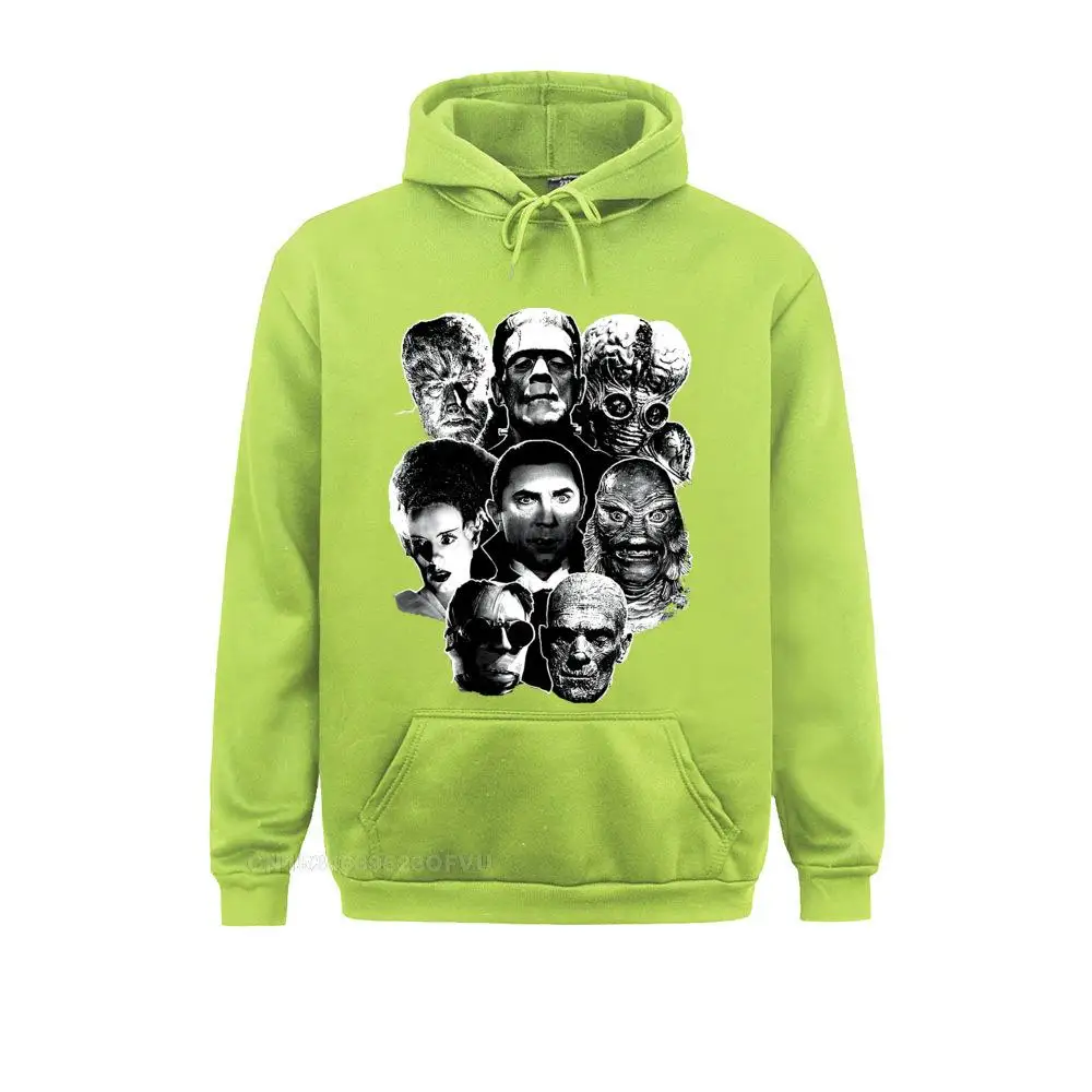 Świąteczna Bluza Męska Uniwersalna Monster Gang Pullover Mumia Frankenstein Nowość Camisas Pullover Оверсайз