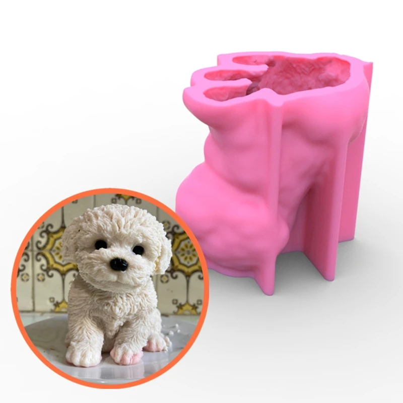 Duży Kot Pies Dekoracja 3D Świeca Mydło Formy DIY Świeca Epoksydowa Formularz Ręcznie Świece, Zapach Woskową Mydło Formy do Dekoracji