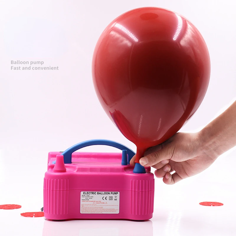 Elektryczny Balon Pompa Powietrza Dmuchany Podwójna Dysza Globos Maszyna Balon Dmuchawa Do Przyjęcia Balon Łuk Kolumna Stoisko Dmuchany