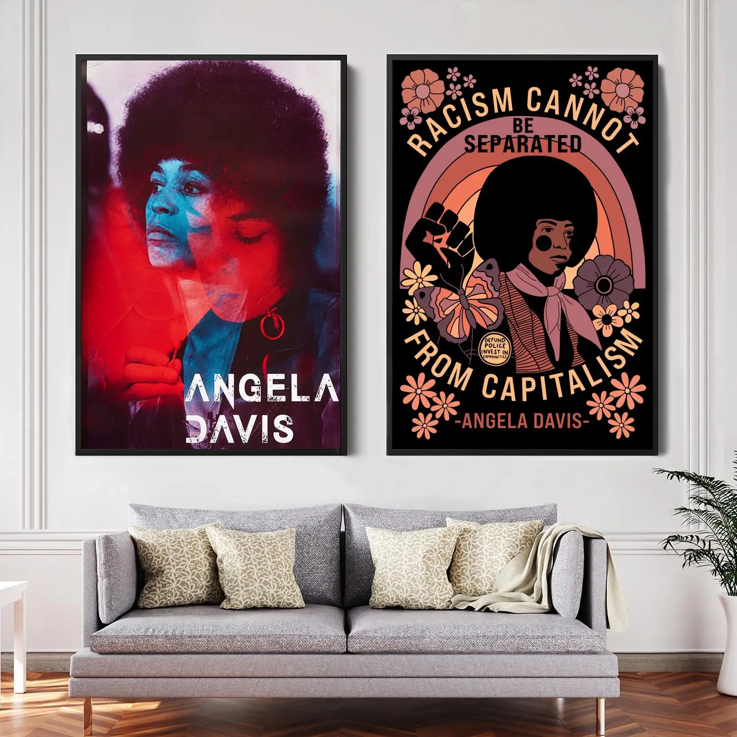 Angela Davis Pisarz Dekoracyjne Plakaty Na Płótnie Pokój Bar Cafe Decor Prezent Drukowanie Artystyczne Ścienne Obrazy
