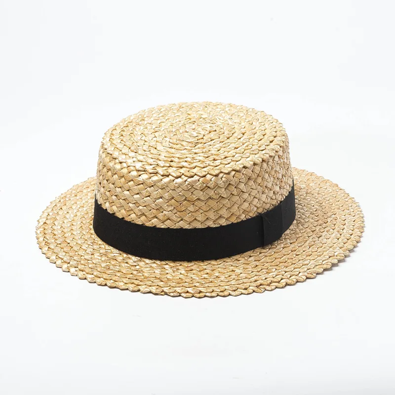 202204-nu chic dropshipping lato Brytyjski Ananas wzór plecionki ze słomy filcu kapelusze czapki dla mężczyzn dla kobiet panama jazzowa kapelusz