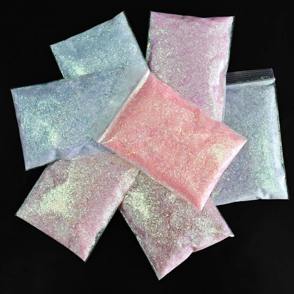 20 g/pakiet Brokat Do paznokci Aurora Symphony Nieregularne Cekiny Celofan DIY Biżuteria Super-Błyszczące Kolorowe Cukierki Papierowe Płatki VKH