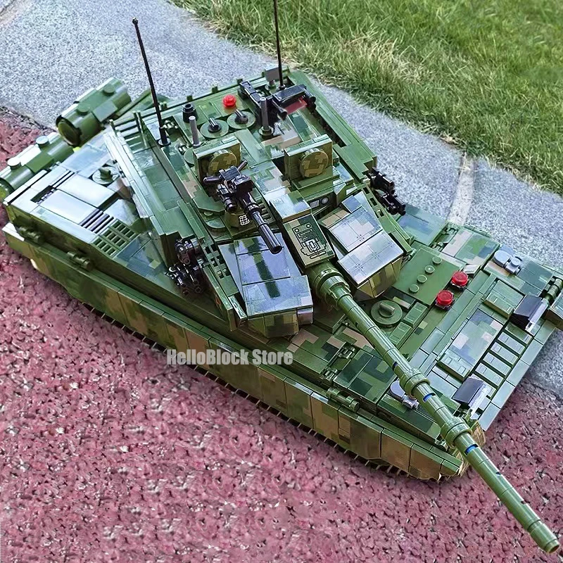 Wojskowy RC 99A Podstawowy Czołg Bloki M1A2 Leopard 2 Zbiornik Cegły Model WW2 Żołnierzy, Broń, Zabawki Dla Dzieci MOC