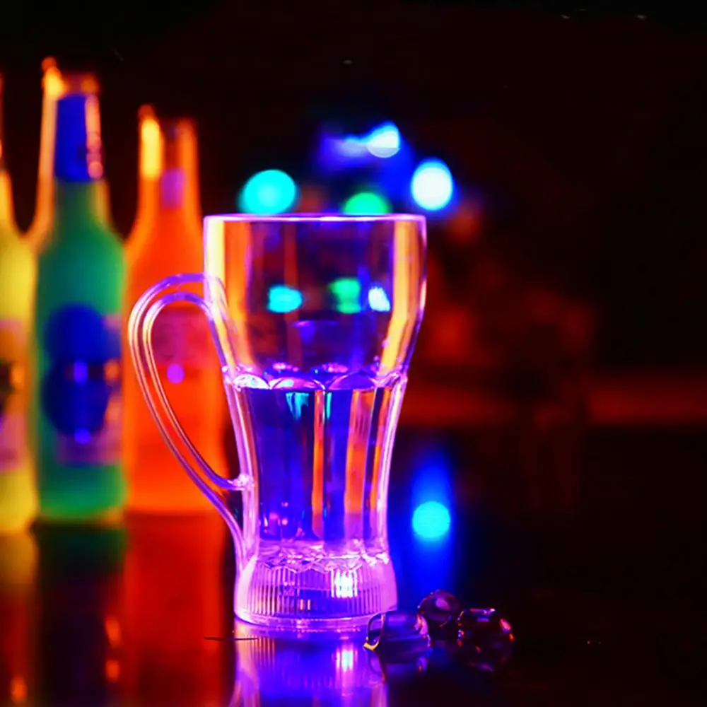 400-500 ml Led Migająca Kubek Akrylowy Led Migająca Zmiana Koloru Aktywowana Wodą Podświetlenie Pub Szklanka Do Whisky Kubek